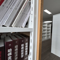 Muebles de Biblioteca Híbridos Modernos de Acero Inoxidable, Librería Modular con Estantes Ajustables para Uso en Hospitales, Escuelas y Oficinas