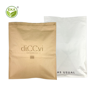 Đồ lót túi bánh găng tay vớ Ba bên con dấu <span class=keywords><strong>Ziplock</strong></span> phẳng Kraft nâu giấy Quần áo túi - Product Image 1