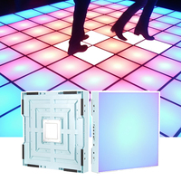 Plancher de jeu actif néon 30x30cm piste de danse Led interactive télécommandée pour jeux d'enfants