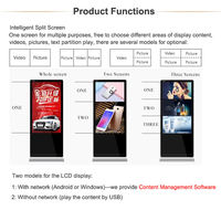 Lecteur publicitaire interactif Android sur pied, Totem numérique OEM, Affichage LCD, Kiosque d'affichage pour centre commercial et ascenseur