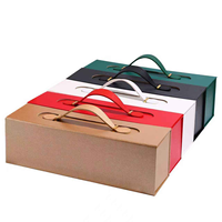 Exquisitas Cajas de Regalo Plegables Portátiles, Bolsas para Zapatos Autoadhesivas, Solución de Empaque Personalizada Universal para Regalos Minoristas