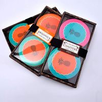 Sous-verre en silicone USSE Unique Slice Fruit, résistant à la chaleur, écologique, multifonctionnel, pour cuisine, bureau, table, personnalisable