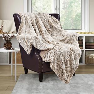 Couverture en laine de mamouth 127x152 cm, couverture moelleuse et confortable pour canapé, literie, décoration intérieure, cadeau - Product Image 2