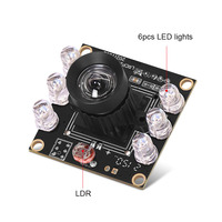 2MP UVC 0.003Lux Módulo de cámara IR850 de bajo nivel de luz 1080P PS5268 3,6mm Cámara USB de visión nocturna infrarroja sin distorsión de 85 grados