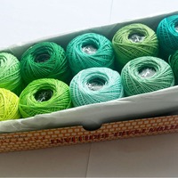 Fil à dentelle n° 8, pelotes de fil de coton de 10 grammes, coton peigné mercerisé, fil à crocheter en coton pur, emballé en boîte