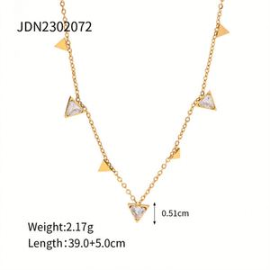 New Trend Product Gold Necklace Women High Quality Zircon Charm Necklace - Product Image 6