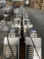Multifunctionele elektrische fruit- en groentesnijder, -hakselaar en -schaaf met roestvrijstalen messen en 750W motor