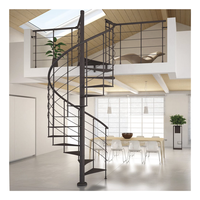 CBMMart-Kit d'escalier intérieur en colimaçon circulaire en acier au carbone, offre spéciale