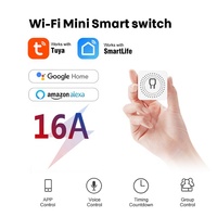 Módulo de Interruptor WiFi Tuya Mini de 16A, Interruptor de Luz Inteligente de 2 Vías, Relé DIY, Temporizador, Control Remoto de Encendido/Apagado, Compatible con OEM