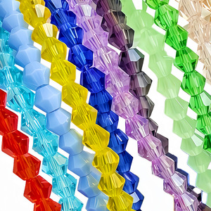 <span class=keywords><strong>Perles</strong></span> en <span class=keywords><strong>verre</strong></span> biconiques en cristal naturel de 1 à 8 mm en gros, matériaux pour accessoires de bricolage, <span class=keywords><strong>perles</strong></span> pointues et à double pointe - Product Image 6