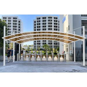 <span class=keywords><strong>Abri</strong></span> de <span class=keywords><strong>voiture</strong></span> moderne en aluminium à double baie avec protection solaire et auvent anti-UV pour jardin et cour arrière - Product Image 3
