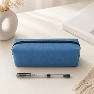 Estuche de Lápices de Lona con Logotipo Personalizado, Bolsa Organizadora de Papelería Escolar con Cierre y Gran Capacidad - Product Image 1