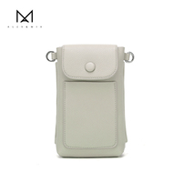 Sac bandoulière mini portable en PU pour femme, minimaliste, avec bandoulière réglable, léger, facile à transporter, doublure en cuir, polyvalent