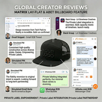 Gorra Trucker Premium de 7 Paneles con Visera Plana y Parche de Cuero Personalizado, con Panel Frontal sin Costuras para Promoción de Marcas de Ropa Urbana
