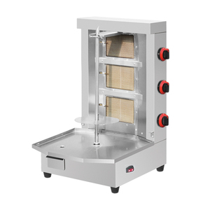 Gebrauchte <span class=keywords><strong>Dorner</strong></span> Gewerbliche Nutzung Hoch 11,5 kW 3-Flammen-Edelstahl-Gasgrill Shawarma Kebab Machine Restaurant Party Automatische Verwendung - Product Image 4