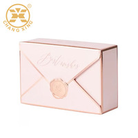 Enveloppe couleur chocolat pour mariage, Mini cadeau, enveloppe pour la mariée et le marié, Logo personnalisable, coffret pour bonbons de mariage, 50 pièces