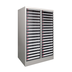 LEADLOONG <span class=keywords><strong>Armoire</strong></span> de classement multifonctionnelle en métal argenté à 36 tiroirs, style américain, écologique, 595*390*880MM, pour bureau et <span class=keywords><strong>garage</strong></span> - Product Image 1