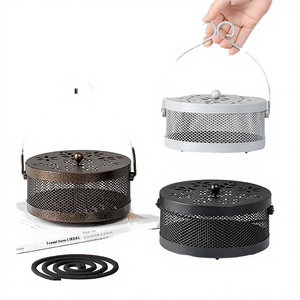 Caja de Incienso Grande para el Hogar con Tapa, Estilo Clásico Indio, de Hierro Ignífugo, con Aroma a Sándalo, Repelente de Mosquitos - Product Image 4