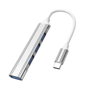 USBハブ高性能USBドッキングステーション4in1高効率Type-CUSB3.0ラップトップハブスプリッターファイル伝送