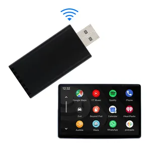 Support SW learning Siri and Google assistant for Android head Unit 4.4 and above adapter Wireless CarPlay Android Auto dongle
