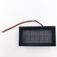 Voltmeter Panel ganda Mini yang sangat akurat dan Ammeter 4.5 tampilan Digital LED DC 200V DC 400A pengukur Ampere tegangan kelas atas