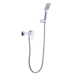Design semplice doppio foro singolo manico bagno <span class=keywords><strong>vasca</strong></span> da bagno a vista rubinetto doccia Mixer <span class=keywords><strong>con</strong></span> soffione palmare - Product Image 3