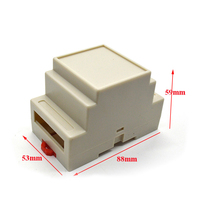 Boîtier de rail DIN, boîtier de rail DIN, boîtier en plastique ABS, boîtier de rail DIN, 88*53*59mm