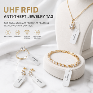 Étiquette RFID UHF antivol personnalisée pour bijoux (bague, collier, bracelet, boucles d'oreilles) – Contrôle des stocks de détail - Product Image 1
