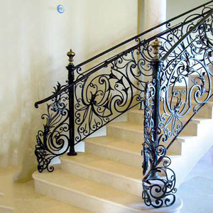 Rampe d'escalier en <span class=keywords><strong>acier</strong></span> de luxe, rampes en <span class=keywords><strong>acier</strong></span> <span class=keywords><strong>forgé</strong></span>, photos de rampes d'escalier en <span class=keywords><strong>fer</strong></span> <span class=keywords><strong>forgé</strong></span> pour escaliers - Product Image 4