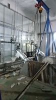 Système de séparation à tambour rotatif à fil coudé pour le traitement des eaux usées industrielles et l'élimination des déchets solides