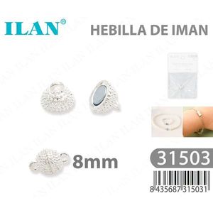 Cierre Magnético Ilan de 8mm, Cierre Esférico para Joyería, para Pulseras y Collares - Product Image 3