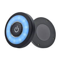Lampe de dôme LED USB pour voiture avec aimant, lampe de toit et de coffre pour lecture intérieure du véhicule - Bleu et Jaune