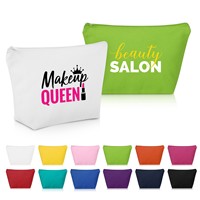 Trousse de voyage pour pinceaux de maquillage, pochette de luxe avec logo, sacs de toilette personnalisés, sac cosmétique en toile de coton