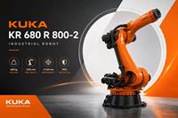 Bras robotisé industriel à charge lourde KUKA KR 640 R2800-2, capacité de charge de 640 kg, portée de 2800 mm, pour l'automatisation et la manutention des matériaux