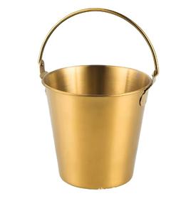 ถังใส่น้ำแข็งทำจากโลหะถังใส่<span class=keywords><strong>1L</strong></span> แชมเปญเบียร์ถังใส่ไก่ทอดสีทองสำหรับขนมขบเคี้ยว - Product Image 1