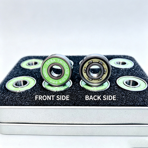 Cuscinetti per Pattini ILQ 9 PRO con Copertura Verde, Alta Velocità, Silenziosi, per Slalom, Set da 16 Pezzi Ruidongle - Product Image 3