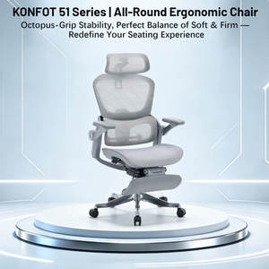 Chaise <span class=keywords><strong>de</strong></span> bureau ergonomique à dossier haut avec dossier en maille et appui-tête pour usage professionnel, chaise professionnelle pour <span class=keywords><strong>de</strong></span> longues heures <span class=keywords><strong>de</strong></span> travail, design breveté - Product Image 1