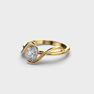 Anillo de Compromiso con Diamante Ovalado de 1.00CT Cultivado en Laboratorio, Oro de 14K, Solitario, Joyería Fina Nupcial, Anillo Elegante y de Lujo - Product Image 2