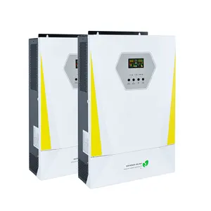 Inversor de cuerpo delgado de alta eficiencia DC a AC L + N + PE MPPT contorllel inversor solar híbrido montado en la pared de 5,5 kW