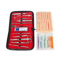 Mannequin de dissection en acier inoxydable et silicone pour étudiants en sciences médicales, kit d'entraînement à la chirurgie et à la suture, B5750 Healer
