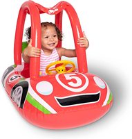 Flotteur de piscine gonflable pour bébé avec auvent, flotteur de natation, bateau avec parasol, siège de sécurité pour enfants, piscine, décorations de fête <5