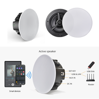 Haut-parleur de plafond actif Cloudyx Home sans fil Airplay, lecture multiroom, 60W, WiFi 2.4G 5G BT, pour système audio WiFi