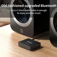 Plastic 2.1 NFC Bluetooth 6.0 draadloze audio-ontvanger 3.5mm AUX USB flash drive afspelen stereo muziekadapter auto tv pc