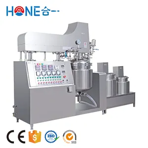 Máquina mezcladora emulsionante homogénea al vacío HONE, tanque de mezcla de loción de suero, equipo de fabricación de crema cosmética para la piel