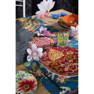 Runner da Tavola Excelsa La Via Della Seta in Cotone 140x45 Cm Multicolore - Product Image 4