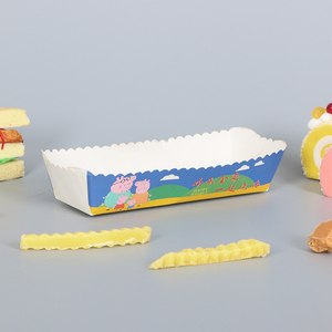 OEM tùy chỉnh giấy bao bì Hot Dog khay Takeaway container thực phẩm hộp thực phẩm đóng gói cho Ngô Dog & chuối chiên - Product Image 5