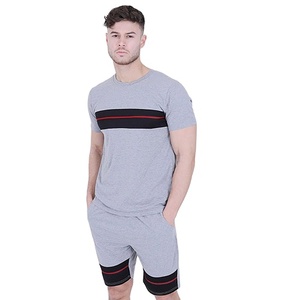 Conjuntos de camiseta y pantalones cortos de algodón para hombre, ropa informal de nuevo diseño, venta al por mayor, conjuntos dobles - Product Image 1