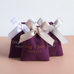 Bolsa de Terciopelo Grueso Morado de 12*15cm a Precio de Fábrica para Guardar Joyas, Maquillaje, Cosméticos, Dulces, Cristales, Gua Sha, Bolsa de Regalo - Product Image 2