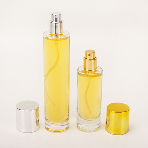 Luxury 50ml 100ml Cylinder Round Gold/sliver Cap <strong>Purfum</strong> Spray <strong>Bottle</strong> 30 ml Empty Glass Perfume <strong>Bottle</strong> - Product Image 1