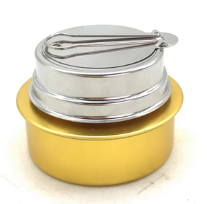 หม้อหุงต้มอลูมิเนียม DFS120และ SUS 201สแตนเลสสำหรับการเดินป่า - Product Image 1